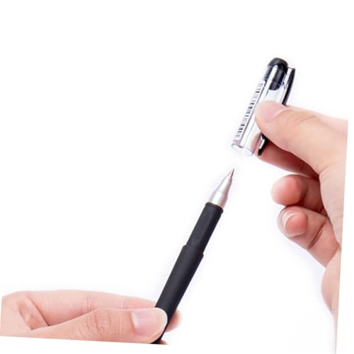 Operitacx 20 bolígrafos gel negro para oficina y escuela miniatura 4