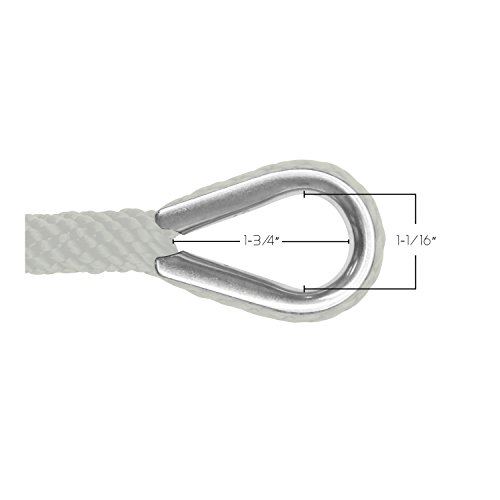 image for Extreme Max 3006.2045 BoatTector Solid Braid MFP Anchor Line with Thim