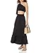 The Drop Women's Anupa Cotton Tiered Midi Skirt, Black, S