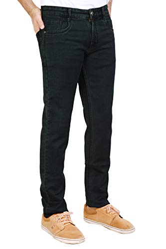 Image of Stretchable Denim Comfort Fit High Rise Basic 5 Pocket Jeans Pant for Men