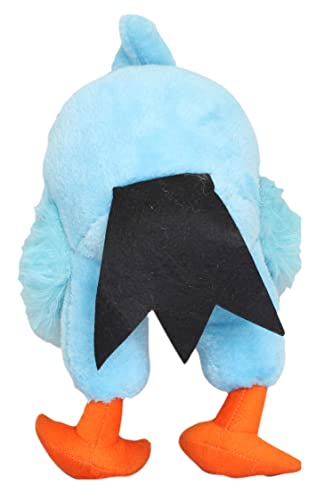 Image of Tickles Standing Angry Bird Cartoon Character Soft Stuffed Plush Toy for Kids Birthday Gifts (Color: Blue Size: 30 cm)