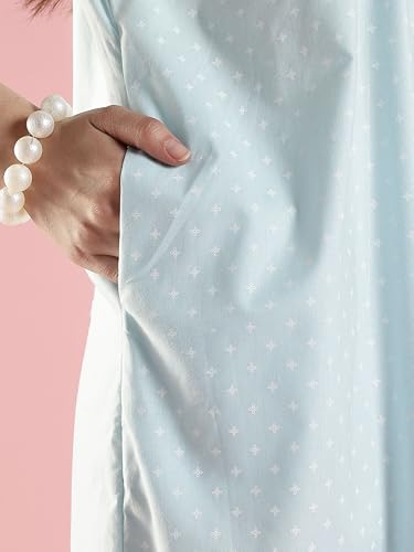 Image of 9shines Label Cotton Sleeveless Nighty | All Over Print Maxi Night wear for Women | Full Length Night Gown Night Dress for Women Stylish (Cotton Sleeveless 25)