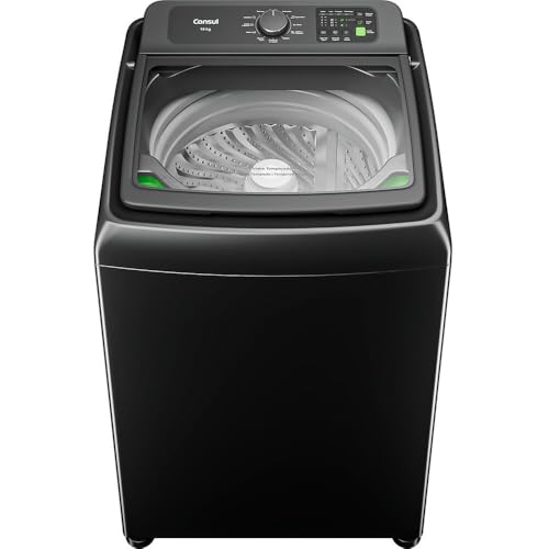Consul Máquina de Lavar com Abertura Superior Chumbo Classificação Energética A 63 cm x 70 cm x 98 cm 16 kg Modo Eco CWN16A9 com 12 Programas de Lavagem