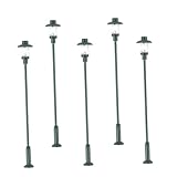 Abaodam 5個 ミニチュア街灯モデル 安定した平底設計 耐久性のある 素材 ミニハウス用園ランプ の 装飾に