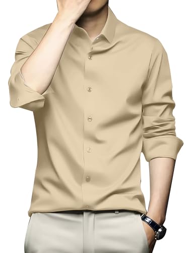 Image of CVC Mens Satin Regular Fit Formal Shirt.