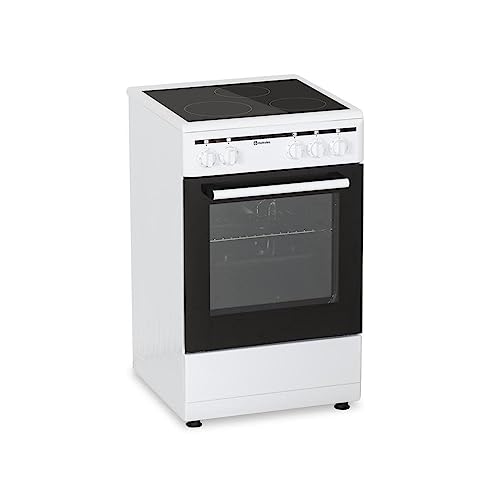 Cocina Meireles E503W Placa Vitrocerámica 3 Zonas Cocción Horno Eléctrico 80x50x55 Blanco