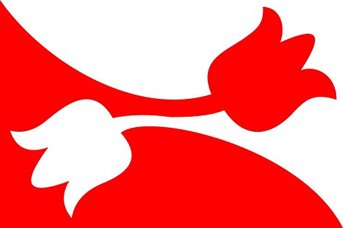 Drapeau Nes Dongeradiel grand format résistant au vent