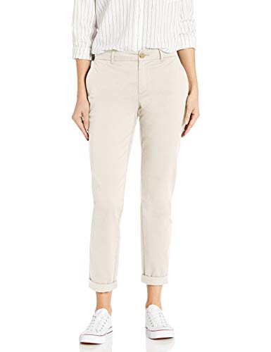 Amazon Brand - Goodthreads Women's Mid-Rise Girlfriend Chino Pant, Natural 2