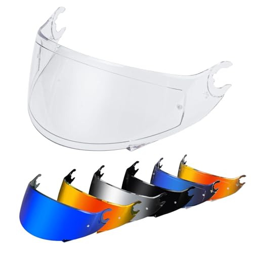 PSLER Visière de Casque pour D-Skwal D-Skwal 2 Spartan - Visière Teintée Casque de Moto Accessoires de Remplacement(Transparent)