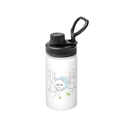 ステンレスカップ ちいかわ モモンガ コーヒーカップ 大容量 保温 保冷 直飲み 真空断熱 蓋付き 水筒 マグボトル かわいい キャラクター 車載 持ち運びやすい ビール 家庭用 車用 オフィス プレゼント 350ml