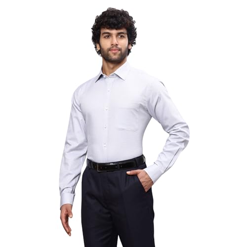 Image of Raymond Men's Cotton Dobby Slim Fit Shirt