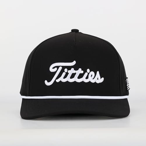 Image of Curves & Clubs Titties Golf Hat - Funny Golf Hat, Titties Hat - Funny American Hat - One-Size-Fits-All - Men's Gifts