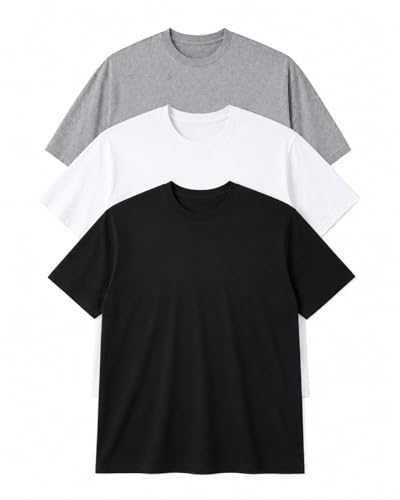 Image of MC BIG & TALL Men's Big and Tall T-Shirts - Stretch Cotton Crewneck T-Shirt Sizes 3X-10X - Durable & Breathable Everyday Tee