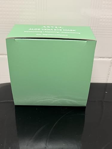 ASYBO Máscara para Os Olhos de Aloe Vera, 60 Peças de Tapa-Olhos, Máscara de Tratamento para Bolsas