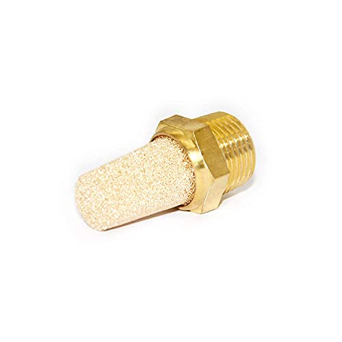 Joywayus Pneumatic Muffler Long Exhaust Muffler 1/2" Npt Male Brass Flow Control Silencer Air Fitting(Pack Of 2) #TOP2