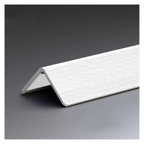 Protection d'angle en PVC grain de bois blanc pour masquer les fissures