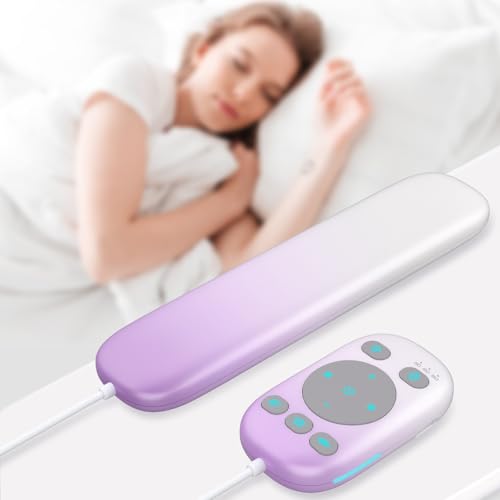 PILSAMAS Under Pillow Speaker Bluetooth 5.4 with Bone Conduction, Wired Remote, 3 Timer - White...