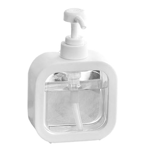 3 個 大容量 詰め替え可能 空ローション ソープディスペンサー 300ml 500ml バスルームソープディスペンサー 化粧水・シャンプー・マッサージオイル用透明液体ハンドソープ