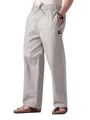 Image of Beyoung Cotton Loose Fit Pyjama For Men | Pure Cotton | Elasticated Waistband | Casual Style | Nightwear For Men | Lounge Pants