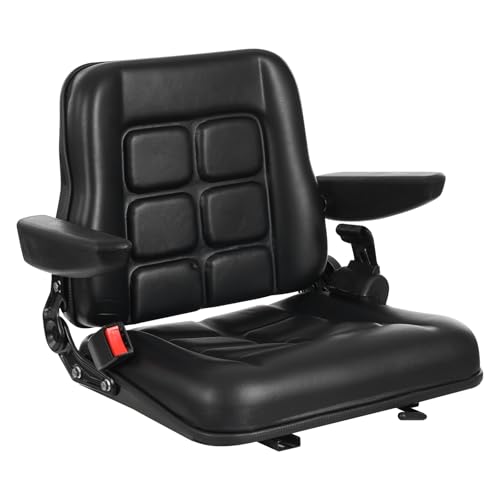 Sedile Universale Per Carrelli Elevatori E Tosaerba - Schienale Regolabile, Cintura Di Sicurezza, Impermeabile - Foto 7