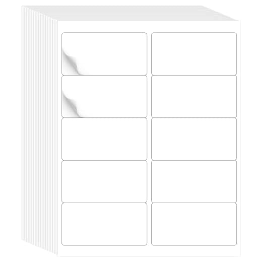 L LIKED Printable 2" x 4" Label Stickers