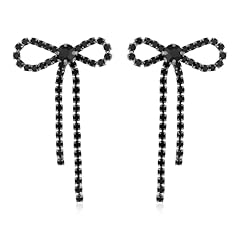 Black Bow Earrings