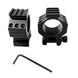 ProWildGear Aluminium 1 Pair 30mm High Profile Scope Ring Heavy Duty 6 Bolt Picatinny Scope Mounts