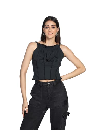 Image of GRECIILOOKS Women's Regular Fit Tops | Tops for Women | Tops for Jeans for Women | Korean Tops for Women | One Piece Dress for Women | Western Tops for Women Stylish