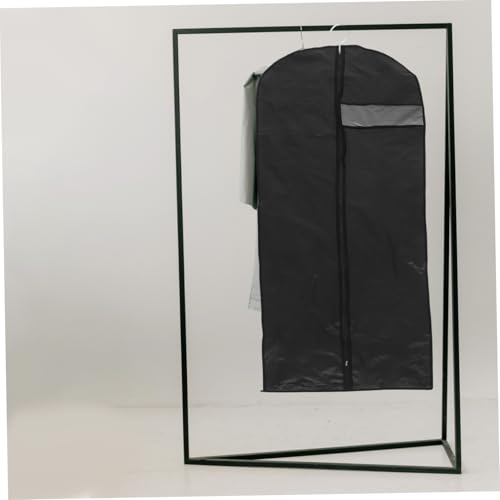 Garment Cover Bag Heavy Duty Dust Protector for Coats and Jackets Transparent Hanging Storage for Closet Organization Black4