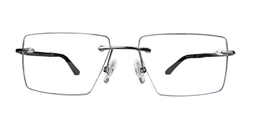 Image of Circleperson Rimless Pure Titanium Eyeglasses frames Square Light Weight