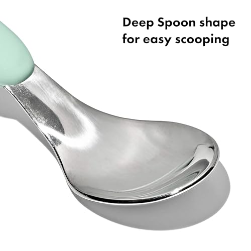 OXO Tot On-The-Go Fork and Spoon Set, Opal - image 4