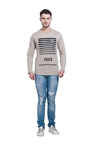 Image of Alan Jones Clothing Men's Cotton Full Sleeves Printed Slim Fit T-Shirt