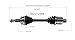 GSP NCV12566 CV Axle Shaft Assembly - Right Front (Passenger Side)