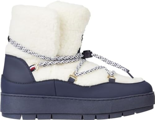 Tommy Hilfiger Damen Stiefel Winterstiefel, Blau (Space Blue), 36 EU