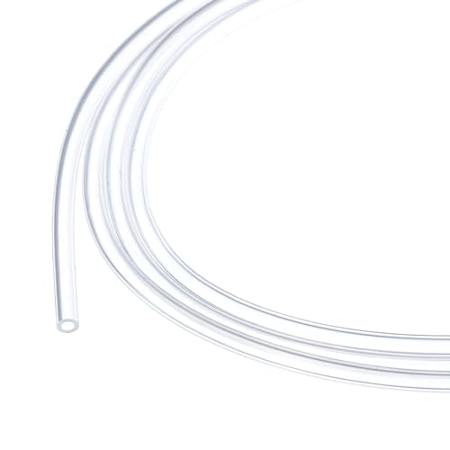 Image of 3.3ft 1 /16 inch ID x 3 /32 inch OD Silicone Tubing Clear 1.5mm x 2.5mm Industrial Plastic Tubing Pure Silicone Hoses for Pump Siphoning Draining Irrigation Brewing