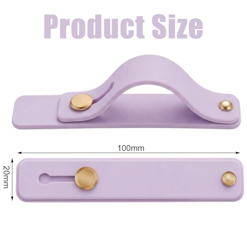 Image of Weewooday 6 Pieces Phone Grip Holder Cell Phone Grip Strap Telescopic Finger Strap Stand Universal Finger Kickstand for Most Smartphones(Bright Color,Fashionable)