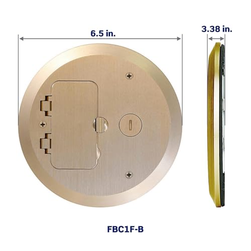 Plato para caja de hormigón y placa de soporte eléctrico empotrable 4