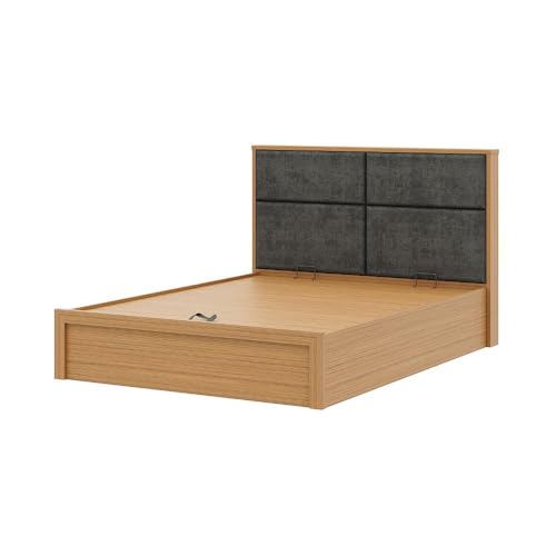 Image of Wakefit Bed | 3 Yr Warranty | Bed Queen Size, Hydraulic Storage & Foam-Cushioned Upholstery Headboard, Density:680-750 kg /m, Termite & Borer Resistant, Fits Mattresses Up to 8 inches(Eclipse78x60-UT)