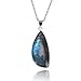 KISSPAT Labradorite Collier, 100% Naturelle et Artisanale Cristallothérapie Méditation Yoga et Anti Stress Pierre
