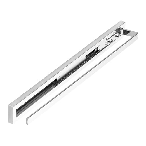 SOTECH Porte-Serviettes Coulissant Style à 1 Bras Chrome Poli 415 mm Course 300 mm Porte-Serviettes pour Montage latéral ou sous Plan de Toilette