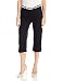 Riders by Lee Indigo Women's Classic Fit Belted Capri, Black, 12