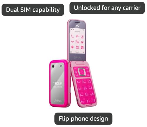 Image of HMD Barbie Phone | Flip | Unlocked | International Version | Pink