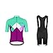 Produktbild UGLY FROG Bike Wear Designs Erwachsene Damen Radtrikot Trikot+Kurze Hosen Bike-T Full Zip Sommer Top Cycling Anzüge with Gel Pad