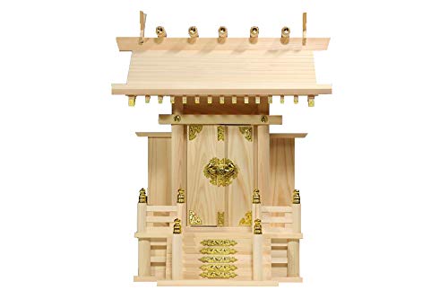 やまこう 神棚 一社 単品 大型 ■ 大々神明社 ■ 高級板葺き神棚 東濃ひのき製 ■ 一回り大きく、立体的なご神体も祀る事ができます ■ お社本体サイズ (cm) 高さ49×幅42×奥行22