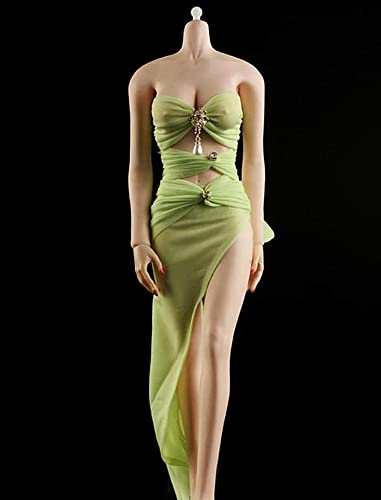 OBEST Schlauchkleid,Trägerloses Kleid mit Schlitzrock,Geeignet für Weibliche Actionfigur im Maßstab 1/6, J021X-46 (nur Kleidung) Cover