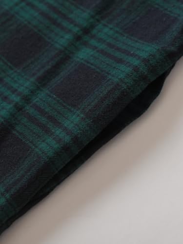 Esenchel Women's Warm Flannel Nightgown Long Cotton Night Gowns4