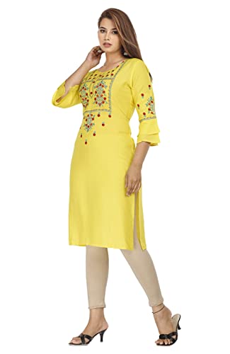 Image of Chahit Women's Rayon Straight Kurta