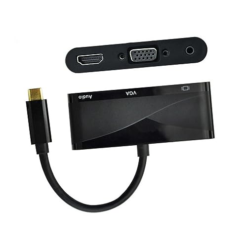 Homoyoyo to Adapter with Audio Output Compatible with Pro Pc and More Supports Resolution Material Black Color