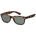 GAMMA RAY UV400 52mm Adult Classic Style Sunglasses – Olive Lens on Tortoise Frame