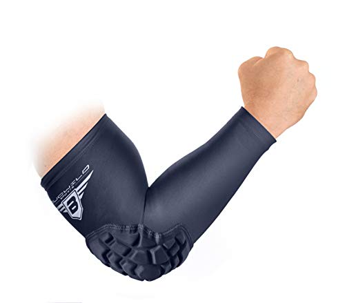 Bucwild Sports Padded Arm Sleeves For Football Basketball Volleyball Youth & Adult Size Pads (1 Pair) #TOP2